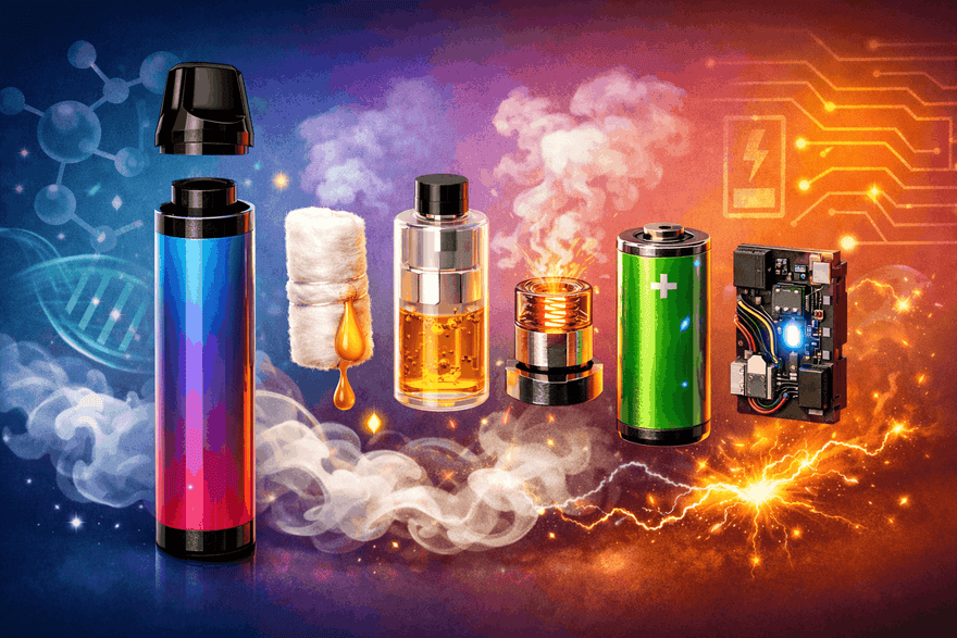 ¿Qué contiene un vape desechable?
