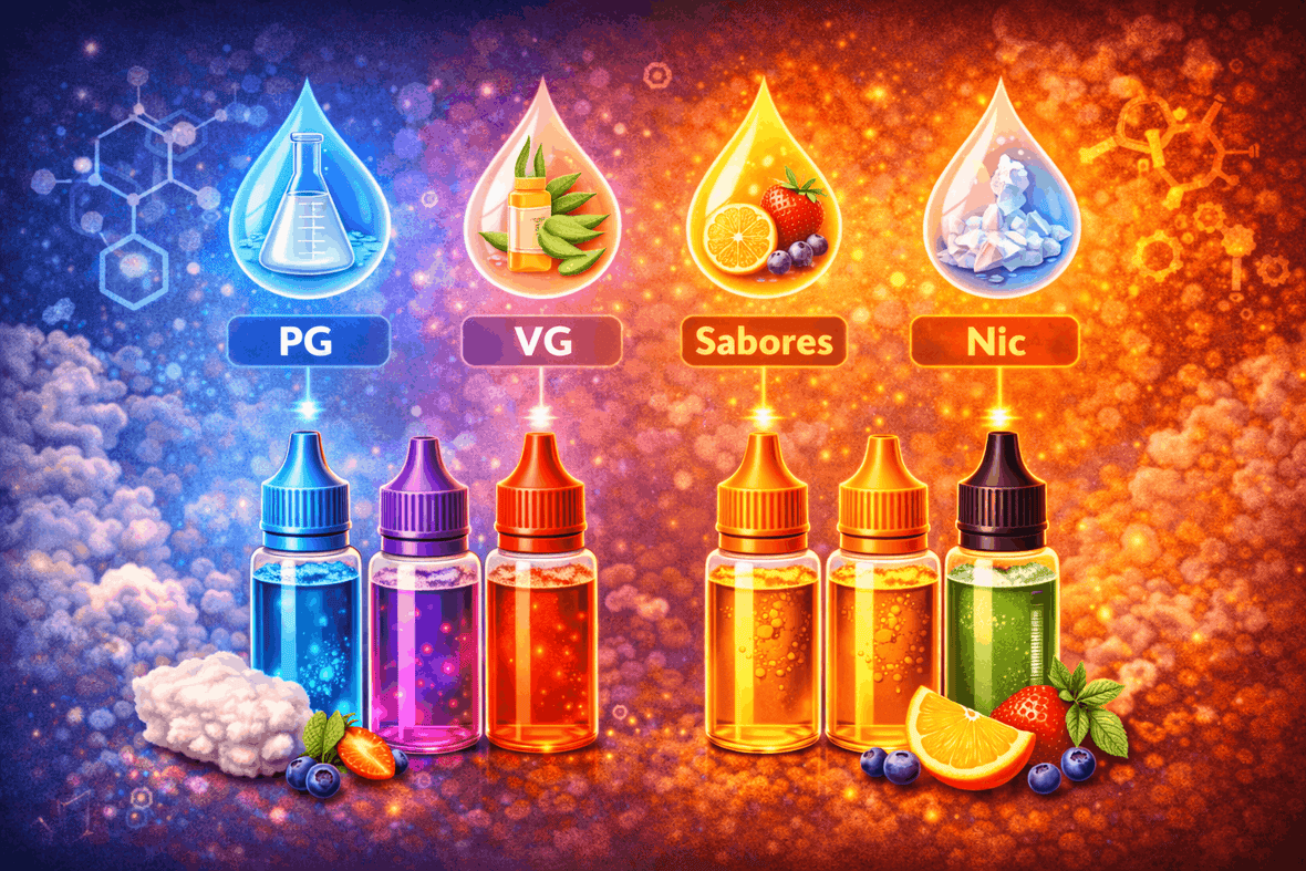 ¿De qué están hechos los e-liquids? Explicación sencilla