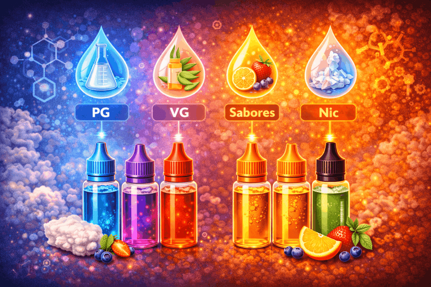 ¿De qué están hechos los e-liquids? Explicación sencilla