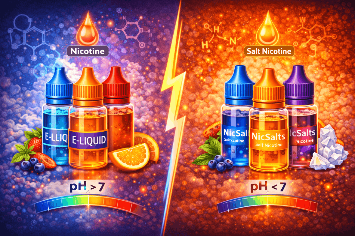 ¿Cuál es la diferencia entre e-liquid y sales de nicotina?
