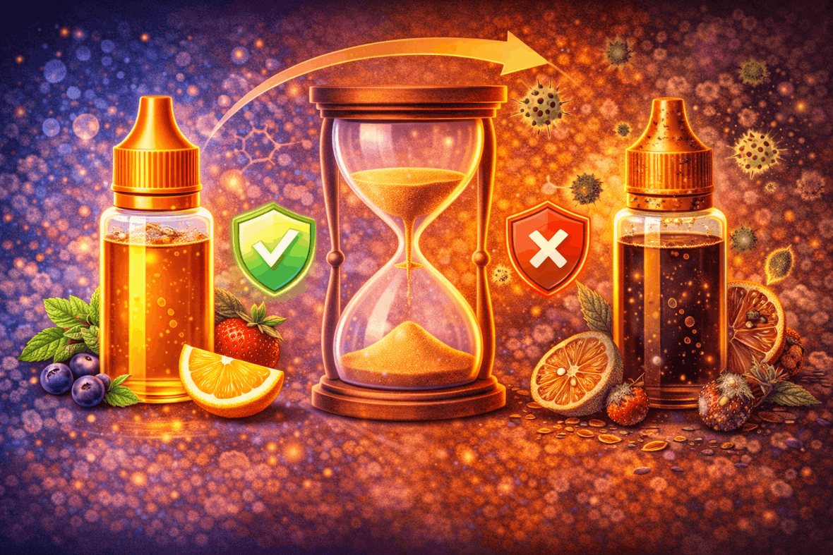¿Por qué cambia el sabor de un e-liquid con el tiempo?