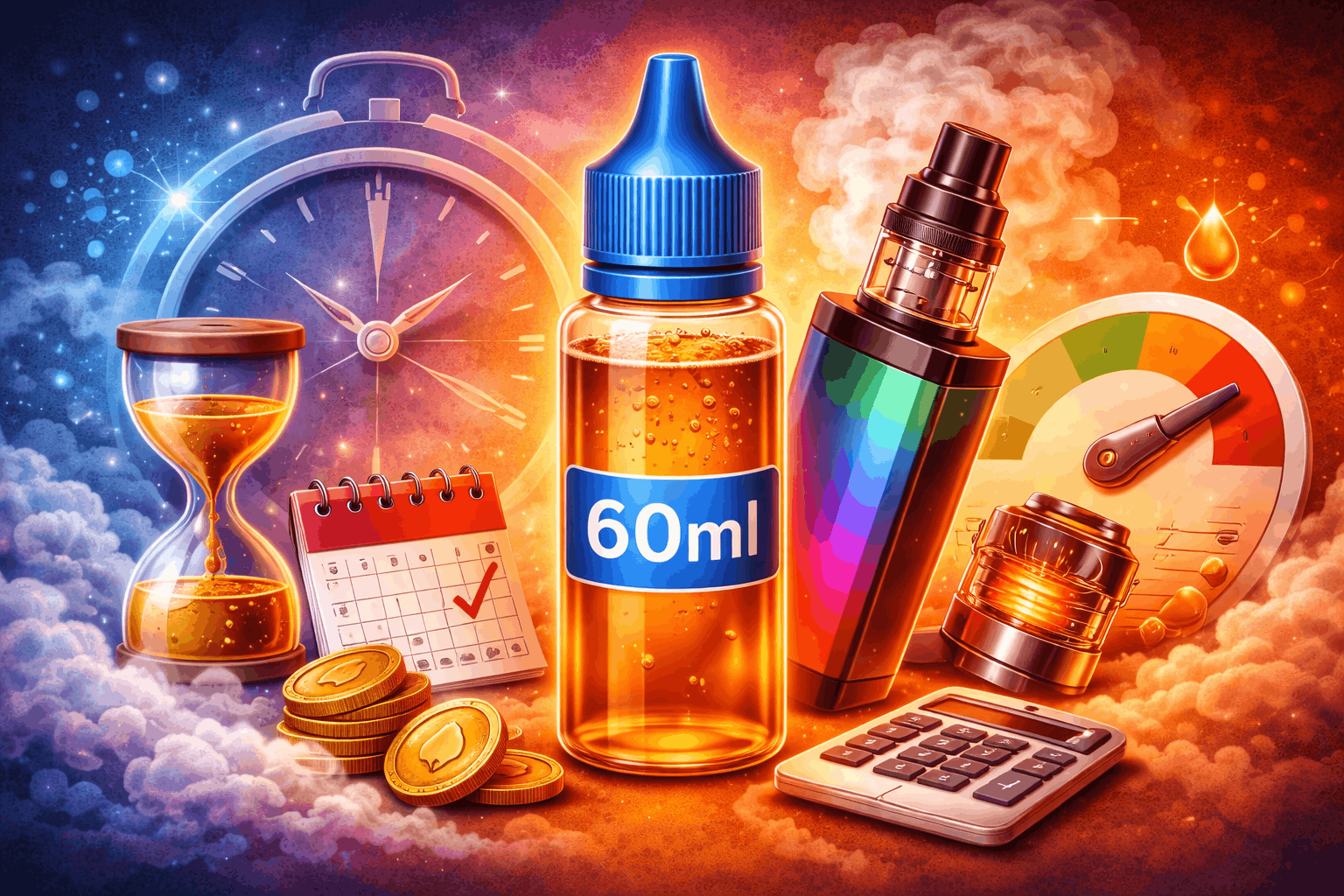 ¿Cuánto rinde un e-liquid y de qué depende su duración?