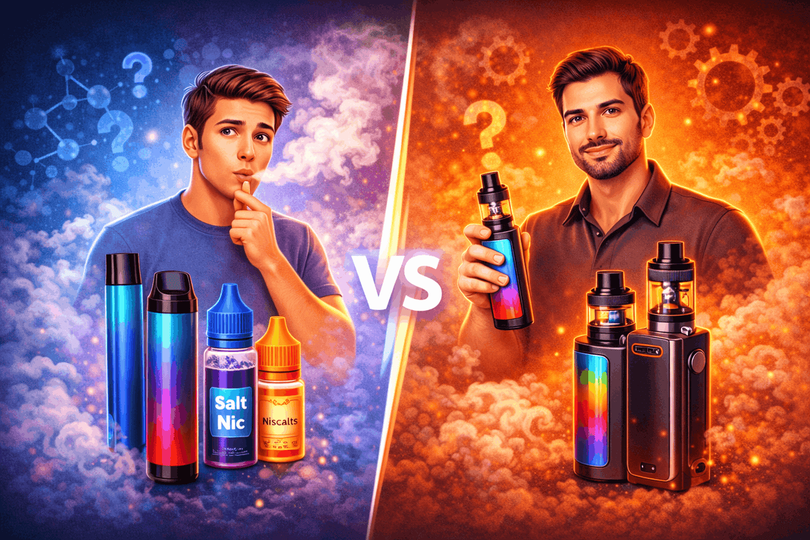 ¿Cómo elegir un vape según tu experiencia? (principiante vs avanzado)
