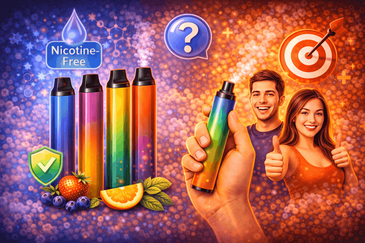 Vapes desechables sin nicotina: qué opciones existen y para quién son