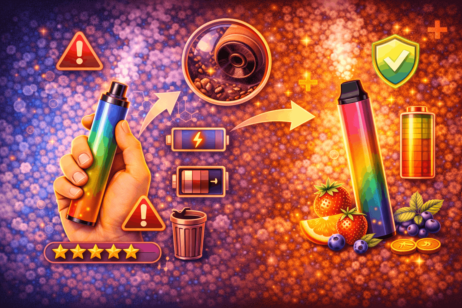 Vapes desechables: señales de que ya se terminó y cuándo cambiarlo