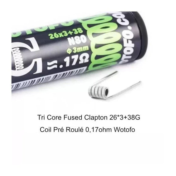 Wotofo - Resistencias Tricore Fused Clapton 10pcs